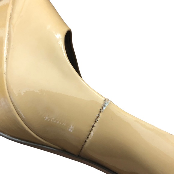 Sam Edelman Tacoma Peep Toe Leather Upper Tan High Heels Size 7 1/2 - Picture 7 of 12